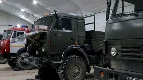 На участке БАМа блочно-модульный городок военных строителей был оснащен тенто-мобильным укрытием