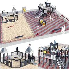 Игровая площадка детский городок. Детская площадка - Детская площадка - 3D модель