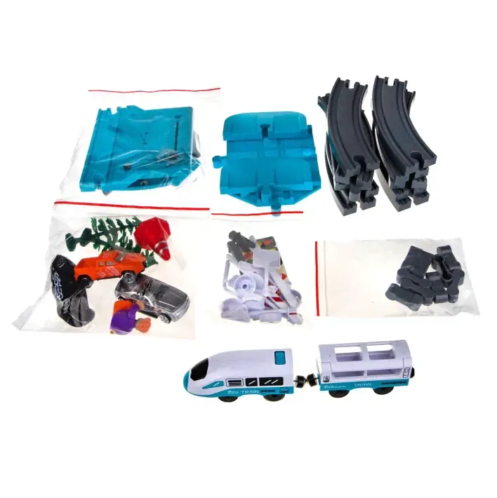 Игровой набор 1Toy InterCity Express Железная дорога Городок 56 деталей Т22435-2