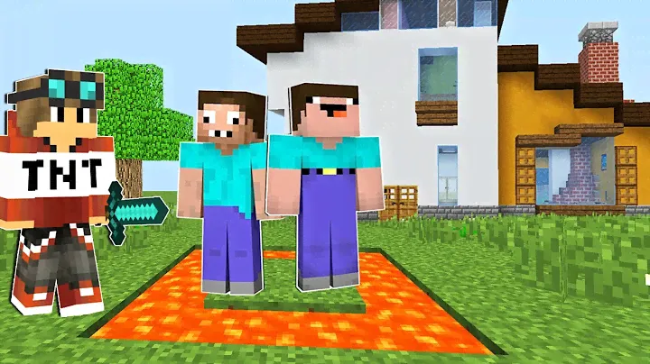ГРИФЕР ПОЙМАЛ НУБА И ПРО В ЛОВУШКУ МАЙНКРАФТ ! НУБИК В ГОРОДЕ И ТРОЛЛИНГ В MINECRAFT Дак Плей