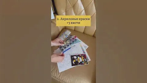 Что входит в набор картины по номерам в интерьер из вашего изображения?