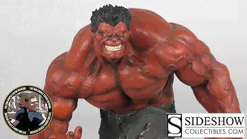 Red Hulk Exclusive Sideshow Premium Format 4K Closeup The Odd Couple Statue Reviews
