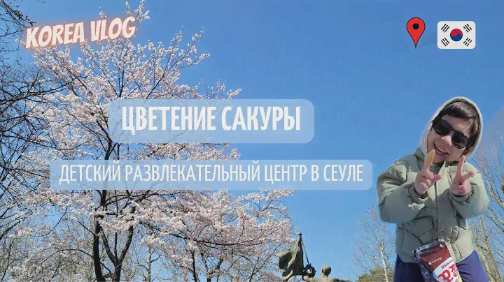 Корея Влог🇰🇷 Цветение Сакуры в Корее🌸 Детский развлекательный центр👶