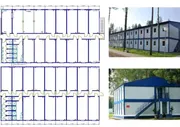 Двухэтажный бытовой городок МЗ-36 из 36-ти блок-контейнеров