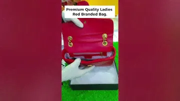 Premium Quality Ladies Red Branded Bag